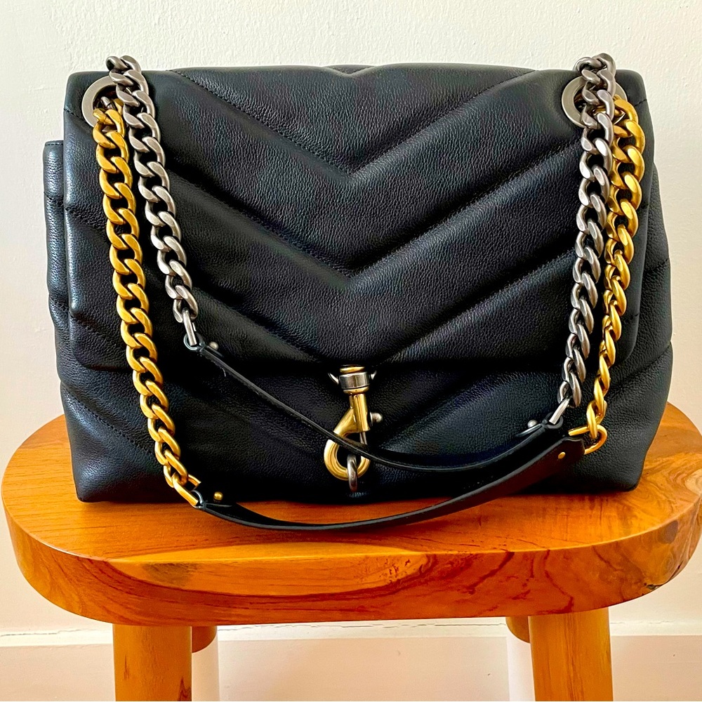 Rebecca Minkoff Edie Crossbody Bag with Mixed Metal Straps